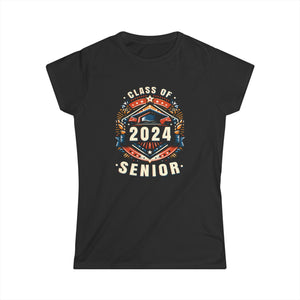 Senior 2024 Class of 2024 Senior 20224 Graduation 2024 Women Shirts