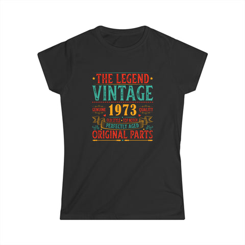Vintage 1973 TShirt Women Limited Edition BDay 1973 Birthday Womens Shirts