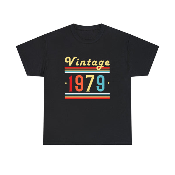 Vintage 1979 TShirt Men Limited Edition BDay 1979 Birthday Mens Tshirts for Men Big and Tall