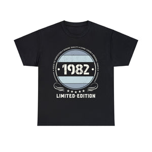 Vintage 1982 T Shirts for Men Retro Funny 1982 Birthday Mens Tshirts for Men Big and Tall
