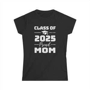Class of 2025 Senior 2025 Graduation Vintage School Mom 2025 Womens T Shirts