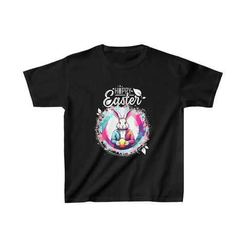 Easter Bunny Spring Rabbit Easter Egg Hunting Shirt Easter T Shirts for Boys