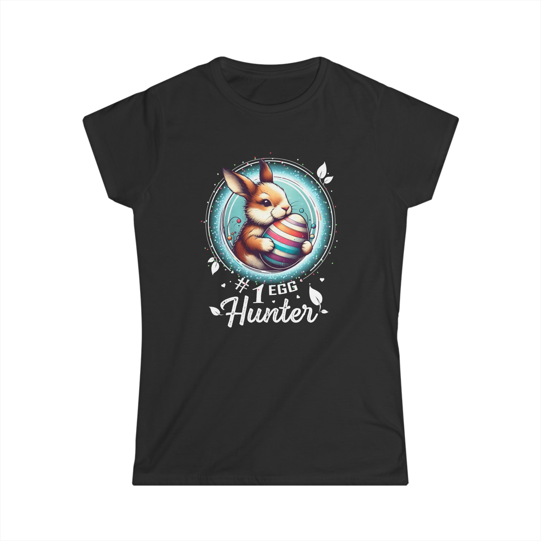 #1 Easter Egg Hunter Rabbit Easter Shirts for Women Easter Womens T Shirts