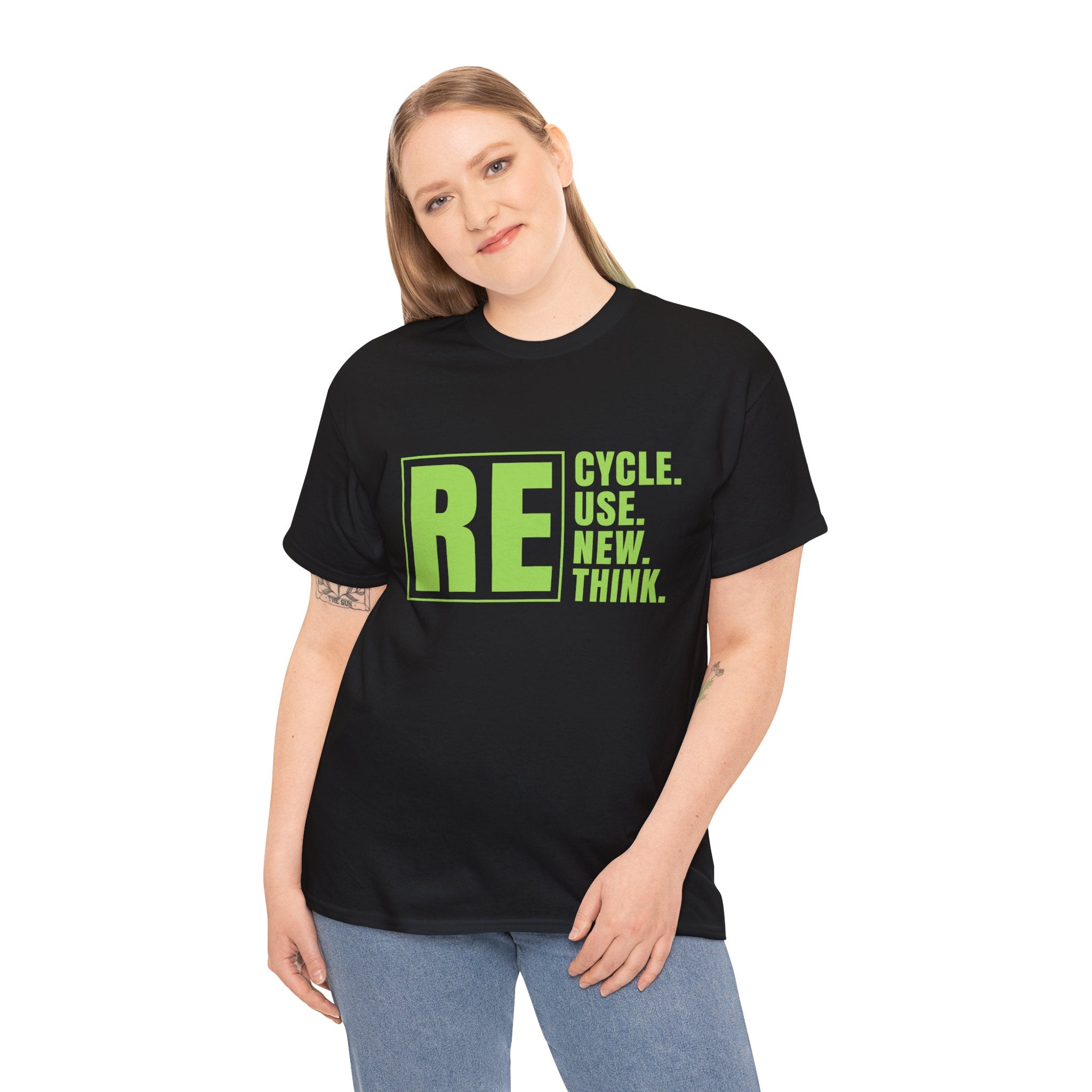 Planet Earth Recycle Symbol T-Shirt Environmentalist Activism Recycle Womens Plus Size Tops