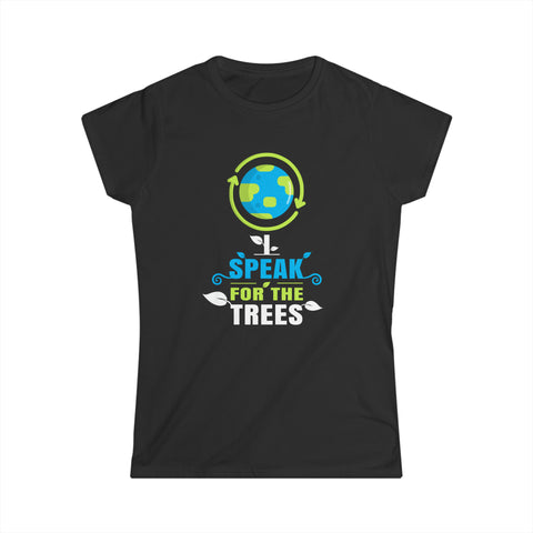 Earth Day I Speak For The Trees Design Nature Lover Women Tops