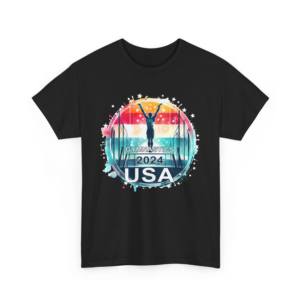 USA 2024 Games United States Sport 2024 USA Mens Gymnastics Big and Tall Tshirts Shirts for Men