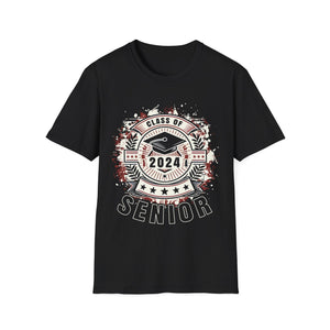 Class of 2024 Graduation School Vintage Senior 2024 Men Shirts