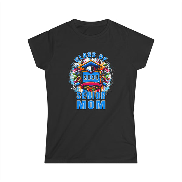 Class of 2038 Senior 2038 Graduation Vintage School Mom 2038 Shirts for Women