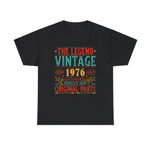 Vintage 1976 TShirt Men Limited Edition BDay 1976 Birthday Mens Tshirts for Men Big and Tall