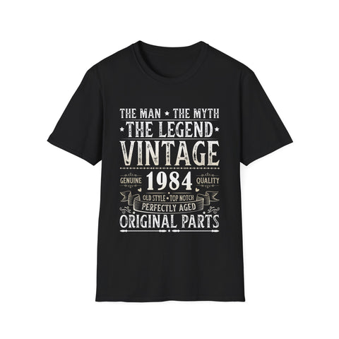 Vintage 1984 TShirt Men Limited Edition BDay 1984 Birthday Shirts for Men