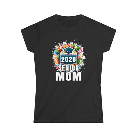 Senior 2028 Senior Mom Senior 2024 Parent Class of 2028 Womens T Shirt