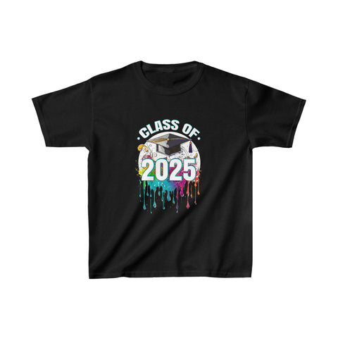 Class of 2025 Senior 2025 Graduation Vintage School Boys Shirts