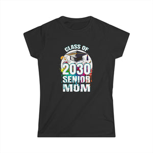 Proud Mom of 2030 Senior Class of 30 Proud Mom 2030 Womens Shirts