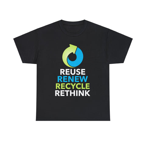 Vintage Green Environment Symbol Novelty Earth Day Environmental Mens T Shirts Plus Size Big and Tall