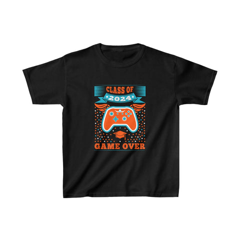 Game Over Class Of 2024 Shirt Students Funny 2024 Graduation Boys Shirt