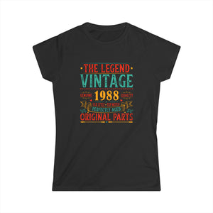 Vintage 1988 TShirt Women Limited Edition BDay 1988 Birthday Shirts for Women