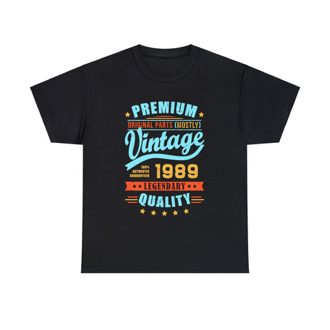 Vintage 1989 TShirt Men Limited Edition BDay 1989 Birthday Mens Tshirts for Men Big and Tall