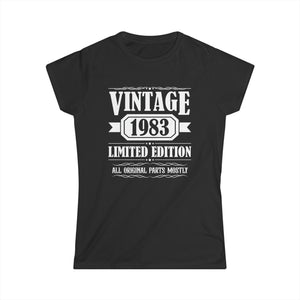 Vintage 1983 TShirt Women Limited Edition BDay 1983 Birthday Womens T Shirts