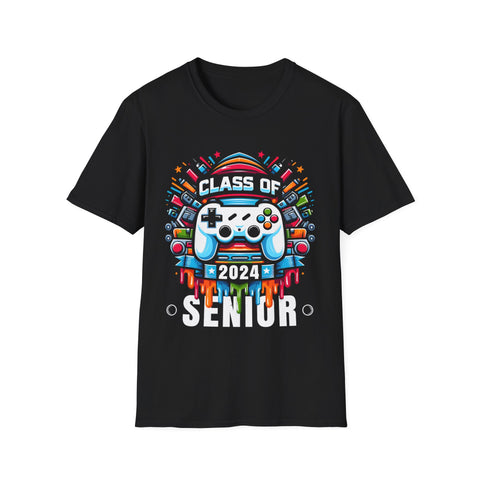 Senior 24 Class of 2024 Back to School Graduation 2024 Mens Shirt