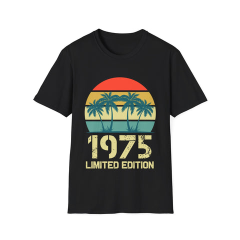 Vintage 1975 Birthday Shirts for Men Funny 1975 Birthday Men Shirts