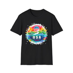 USA 2024 United States Athlete American Swimming 2024 USA Mens Shirts