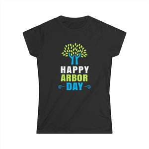 Happy Arbor Day Shirts Earth Day Shirts Save the Planet Womens T Shirts