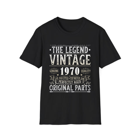 Vintage 1970 T Shirts for Men Retro Funny 1970 Birthday Mens T Shirts