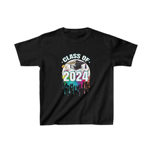 Class of 2024 Senior 2024 Graduation Vintage School Shirts for Girls