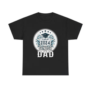 Proud Dad of 2024 Senior Class of 24 Proud Dad 2024 Mens Tshirts for Men Big and Tall
