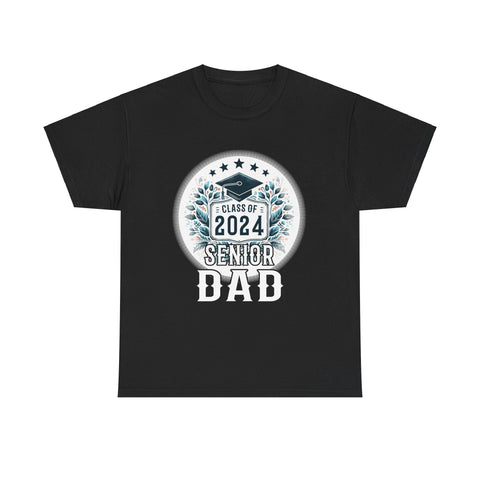 Proud Dad of 2024 Senior Class of 24 Proud Dad 2024 Mens Tshirts for Men Big and Tall