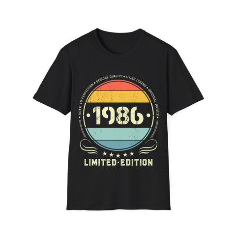 Vintage 1986 Limited Edition 1986 Birthday Shirts for Men Mens Shirt