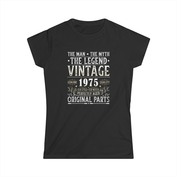 Vintage 1975 TShirt Women Limited Edition BDay 1975 Birthday Women Tops