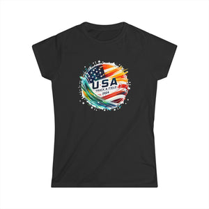 USA 2024 Go United States America 2024 USA Track and Field Womens T Shirt