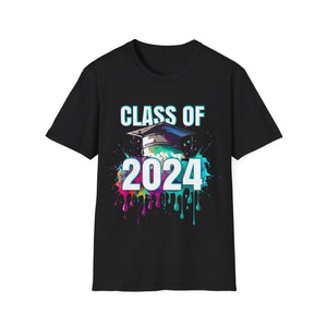 Class of 2024 Grow With Me First Day of School Graduation Mens Shirt