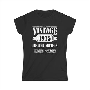 Vintage 1975 TShirt Women Limited Edition BDay 1975 Birthday Womens Shirts