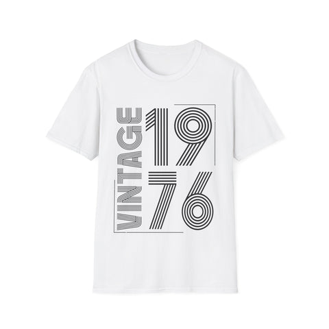 Vintage 1976 T Shirts for Men Retro Funny 1976 Birthday Mens T Shirt