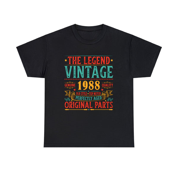 Vintage 1988 TShirt Men Limited Edition BDay 1988 Birthday Men Shirts Big and Tall Plus Size