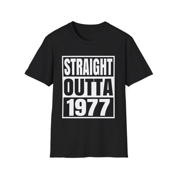 Vintage 1977 T Shirts for Men Retro Funny 1977 Birthday Mens T Shirts