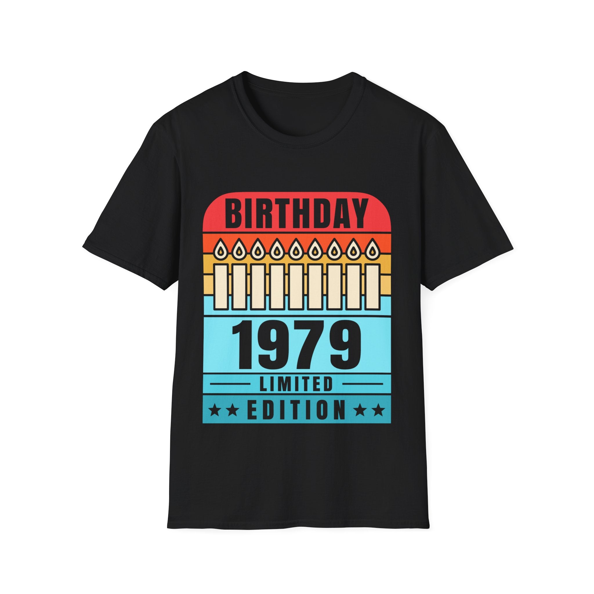 Vintage 1979 TShirt Men Limited Edition BDay 1979 Birthday Shirts for Men