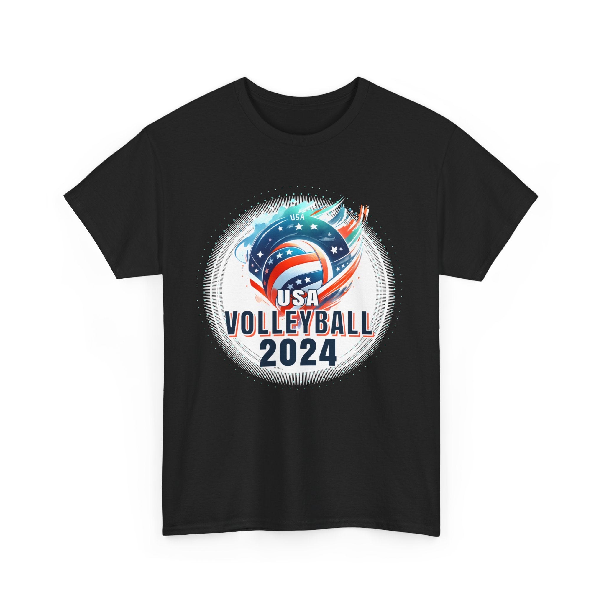 USA 2024 United States American Sport 2024 Volleyball Big and Tall Shirts for Men Plus Size