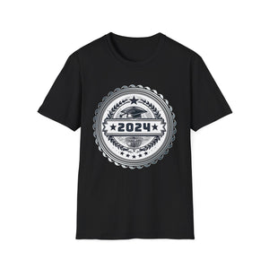 Class of 2024 Graduation School Vintage Senior 2024 Mens Shirts