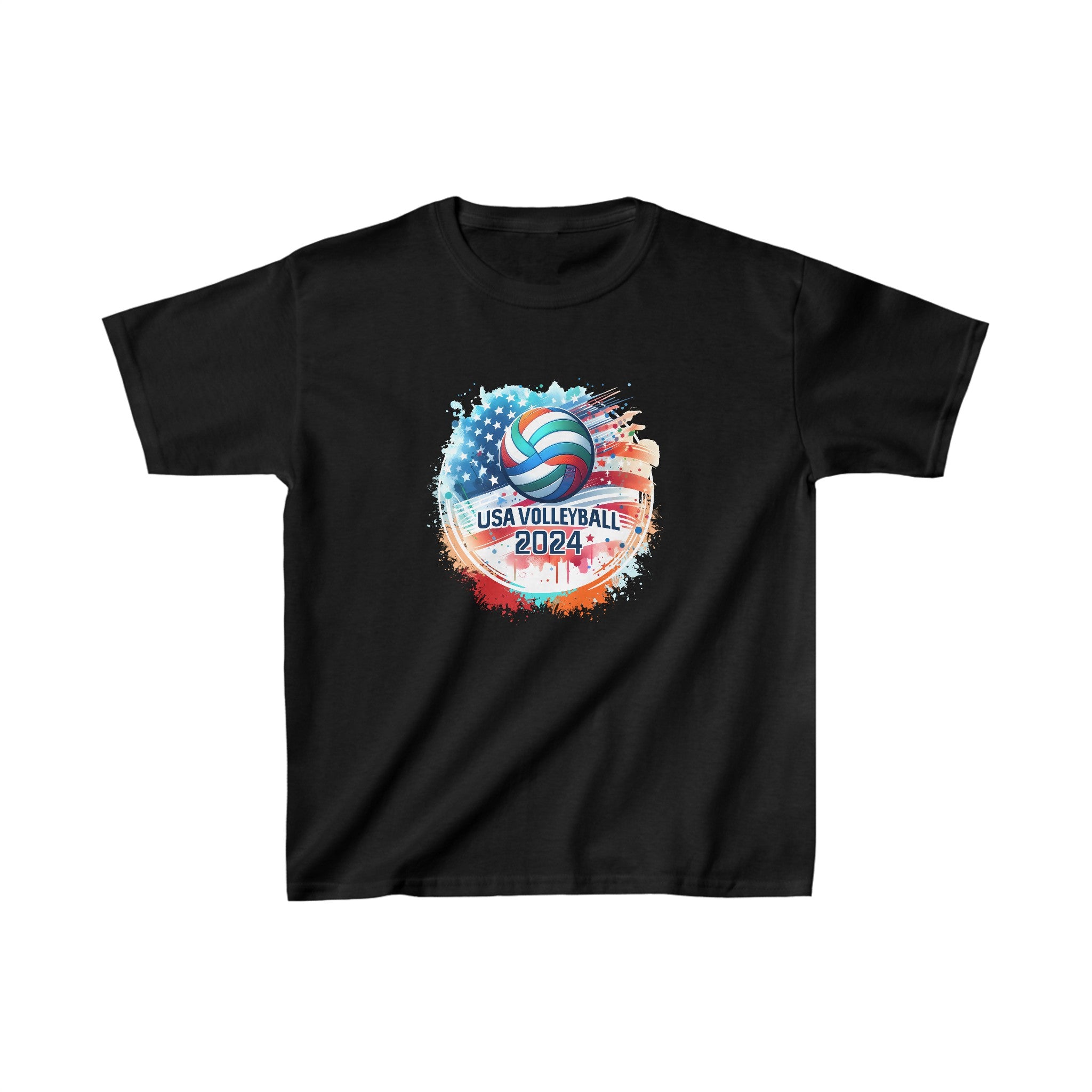 USA 2024 Summer Games Volleyball America Sports 2024 USA Boys T Shirts