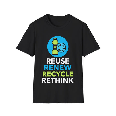 Earth Day Environmental Symbol Reuse Renew Rethink Environment Mens Shirts