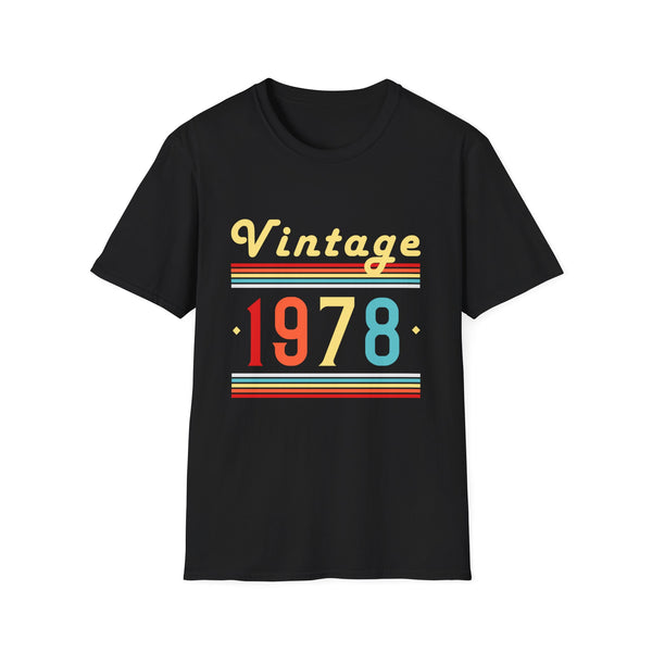 Vintage 1978 TShirt Men Limited Edition BDay 1978 Birthday Men Shirts