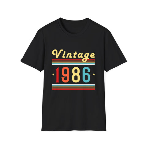 Vintage 1986 TShirt Men Limited Edition BDay 1986 Birthday Mens T Shirts