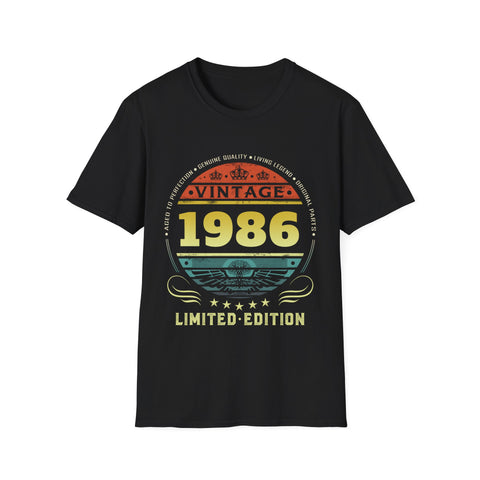 Vintage 1986 Limited Edition 1986 Birthday Shirts for Men Mens Shirts