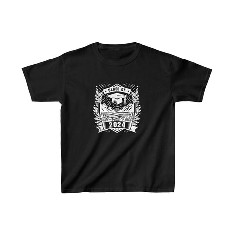 Class of 2024 Grow With Me First Day of School Graduation Boys T Shirts