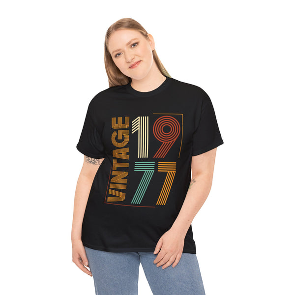 Vintage 1977 TShirt Women Limited Edition BDay 1977 Birthday Womens Plus Size Tops