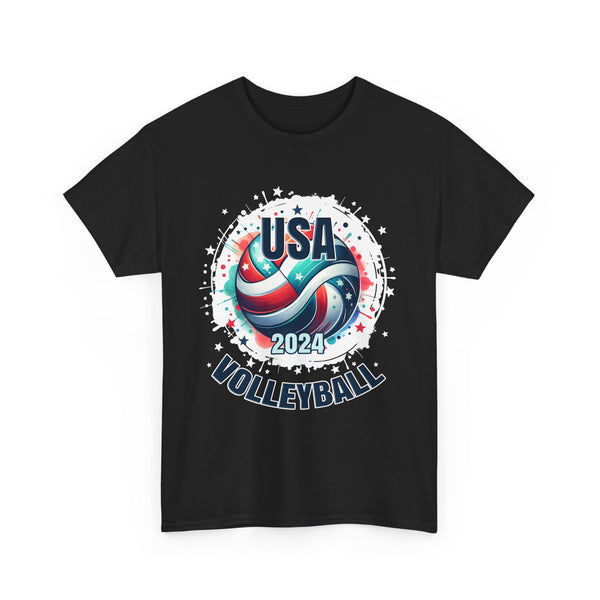 USA 2024 United States American Sport 2024 Volleyball Mens T Shirts Plus Size Big and Tall