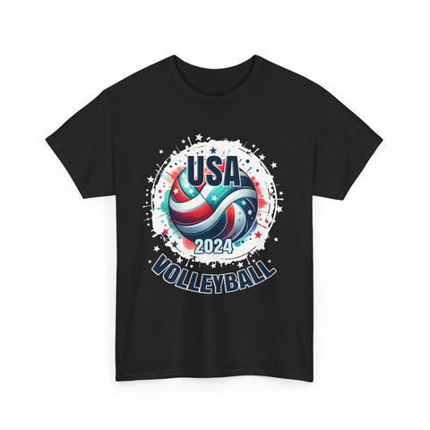 USA 2024 United States American Sport 2024 Volleyball Mens T Shirts Plus Size Big and Tall